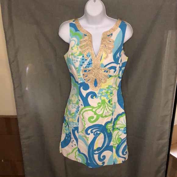 Lilly Pulitzer Janice Shift Dress in Crystal Coast - Picture 2 of 13
